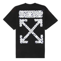 Off-White C/O Virgil Abloh Men'S Black Airport Tape Over Tee OMAA038S201850031088