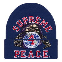 Supreme Peace Embroidered Beanie 'Navy' SUP-FW23-2458