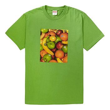 Supreme SS19 Fruit Tee Green Printing Short Sleeve Unisex SUP-SS19-248