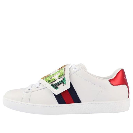 (WMNS) Gucci Ace Low 'Gucci Patch' 525187-0FI10-9060