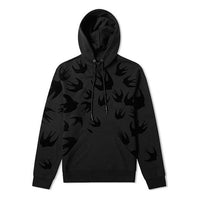 Alexander McQueen Swallow Print Hoodie 'Black' 545412-RLT74-1000