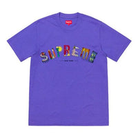 Supreme SS19 City Arc Tee DustyPurple Logo Tee SUP-SS19-480