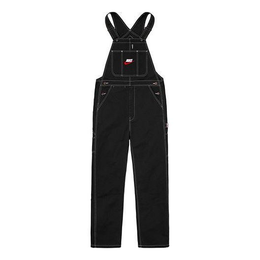 Supreme FW18 Nike Cotton Twill Overalls Black SUP-FW18-541