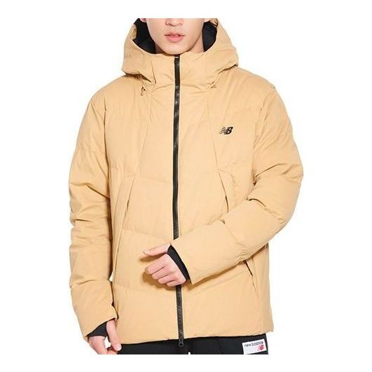 New Balance Windproof Hooded Down Jacket 'Khaki' NCNP846071-BEI