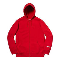 Supreme FW18 x Windstopper Zip Up Hooded Sweatshirt Red SUP-FW18-1133