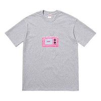 Supreme SS18 TV Tee Heather Grey Short Sleeve Unisex Gray SUP-SS18-0091