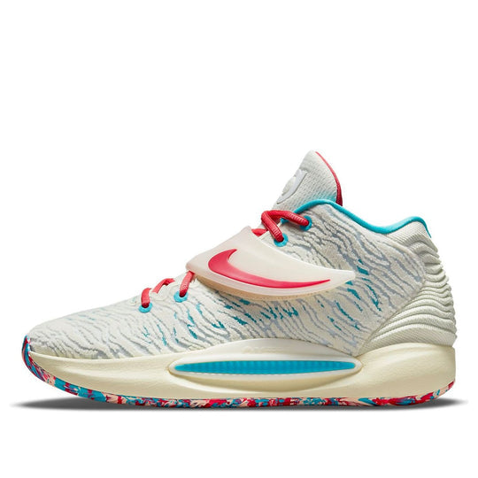 Nike KD 14 EP 'White Aqua Blue Multi-Color' CZ0170-700