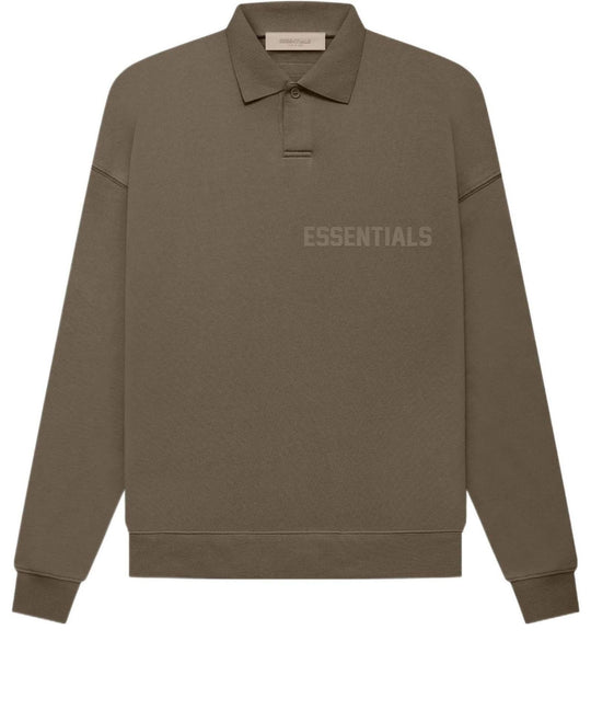 Fear of God Essentials FW22 LS Polo 'Wood' FOG-FW22-673