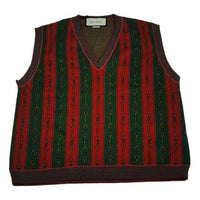 Gucci Horsebit Chain Print V-Neck Vest 'Red Green' 562950-XKAKW-6527