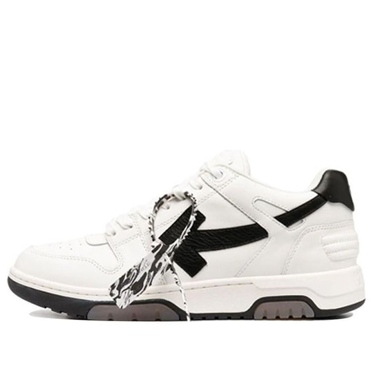 Off-White Splicing Casual Shoes Black/White OMIA189R21LEA0010110