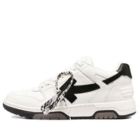 Off-White Splicing Casual Shoes Black/White OMIA189R21LEA0010110