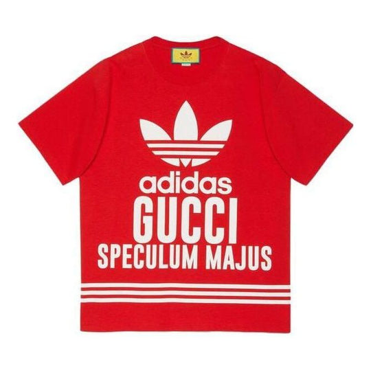 Gucci x adidas Cotton T-Shirt 'Red' 616036-XJEW1-6229