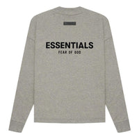 Fear of God Essentials SS22 Long Sleeve Tee Dark Oatmeal FOG-SS22-609