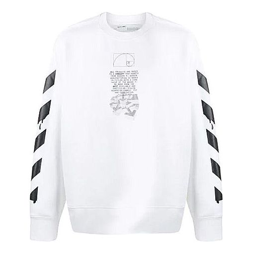 Men's Off-White Cotton Arrow Sports White OMBA037R20E300050110