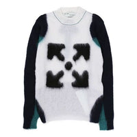 Off-White Black/White Arrow Sweater Men's White OMHE036R20B020190110