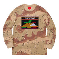 Supreme SS19 Needlepoint Patch LS Top ChocolateChipCamo SUP-SS19-335