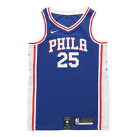 Nike NBA Retro Basketball Jersey/Vest SW Fan Edition Philadelphia 76ers Simmons 2 No. 5 Blue CJ7678-497