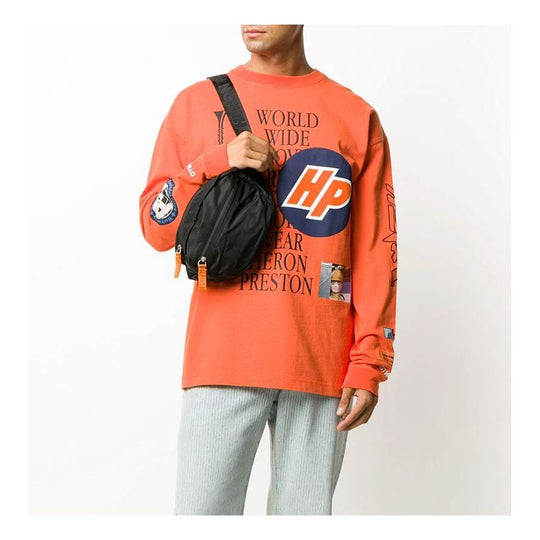 HERON PRESTON Printing Sweater Men Orange HMAB015F20JER0022210