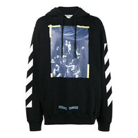 Off-White Cravaggio Long Sleeve Men's Hoody Black OMBB003F170030161001