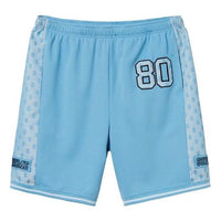 Supreme SS18 Monogram Short Columbia Blue US dollar Embroidered Athleisure Casual Sports Shorts Unisex SUP-SS18-422