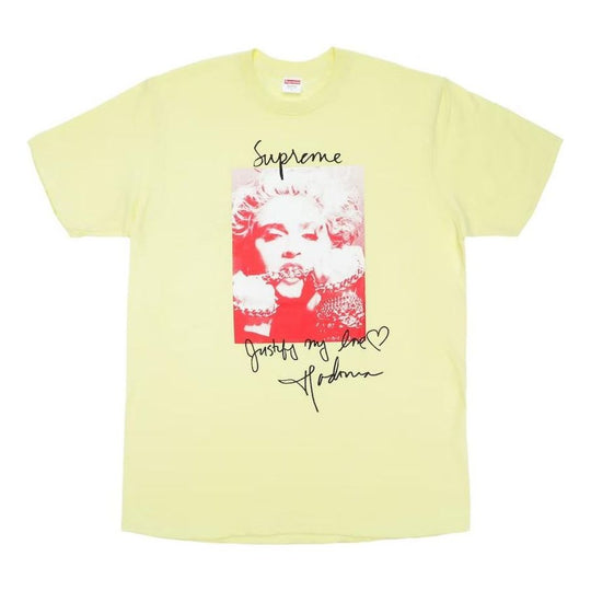 Supreme FW18 Madonna Terra Cotta T-Shirt 'Yellow' SUP-FW18-T1