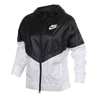 (WMNS) Nike Sportswear WindRunner Jackets 'Black White' 804948-010