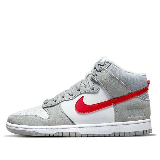 Nike Dunk High SE 'Athletic Club - Light Smoke Grey Gym Red' DJ6152-001