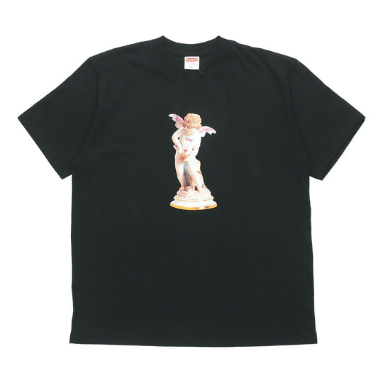 Supreme Cupid Tee Black Angel Printing Short Sleeve Unisex SUP-SS19-686