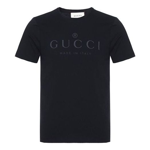 Gucci Logo T-shirt 'Black' 441685-X3A80-1000