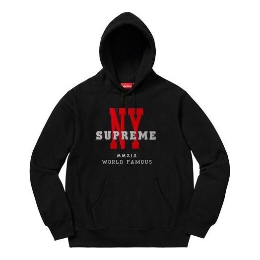 Supreme FW19 Week 13 NY Hooded Sweatshirt 'Black' SUP-FW19-10696