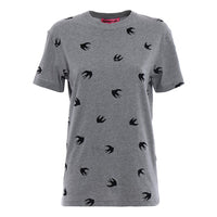 McQ Alexander McQueen Small Round Neck Short Sleeve Gray 318978-RIT68-1244