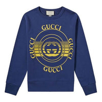 Men's Gucci SS21 Loose Casual Solid Color Printing Blue 475532-XJCRR-4535