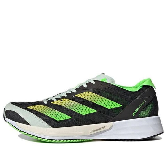 (WMNS) adidas Adizero Adios 7 'Black Solar Green' GY8408