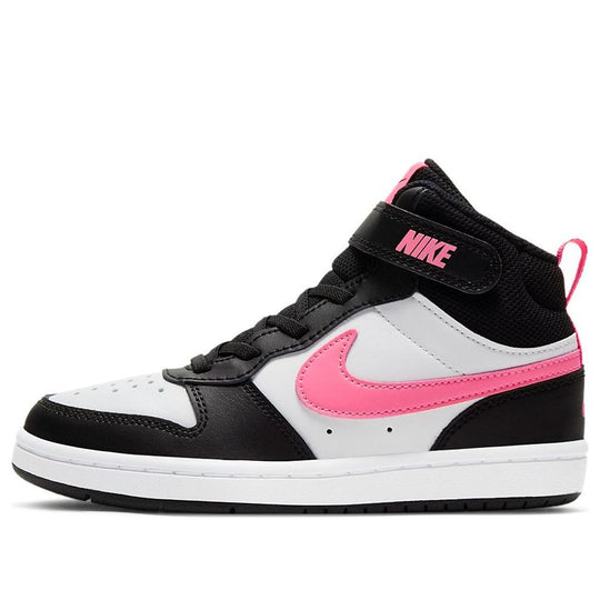 (PS) Nike Court Borough Mid 2 'Black White Pink' CD7783-005