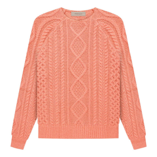 Fear of God Essentials FW22 Cable Knit 'coral' FOG-FW22-019