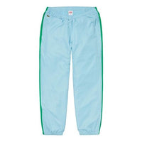 Supreme FW19 Week 5 x LACOSTE Track Pant Crossover waterproof Nylon Pants Unisex Blue SUP-FW19-551