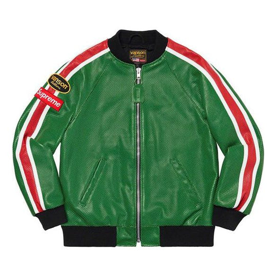 Supreme SS20 Week 1 Vanson Leathers Perforated Bomber Jacket SUP-SS20-213