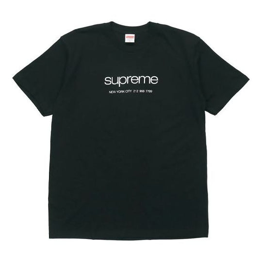 Supreme SS20 Week 1 Shop Tee Classic Logo Short Sleeve Unisex Black SUP-SS20-259