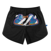 Off-White Stripe Mesh Shorts Version Black OMCI007E191010061088