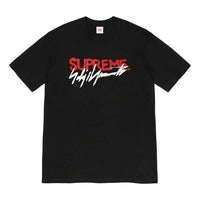 Supreme FW20 Week 4 x Yohji Yamamoto Logo Tee 'Black White' SUP-FW20-094