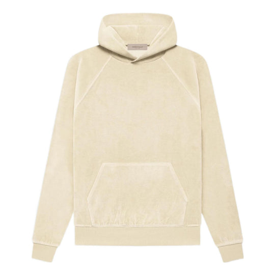 (WMNS) Fear of God Essentials FW22 Velour Hoodie 'egg shell' FOG-FW22-633