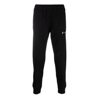 Men's Off-White SS21 Solid Color logo Sports Pants/Trousers/Joggers Black OMCH035F21FLE0011001