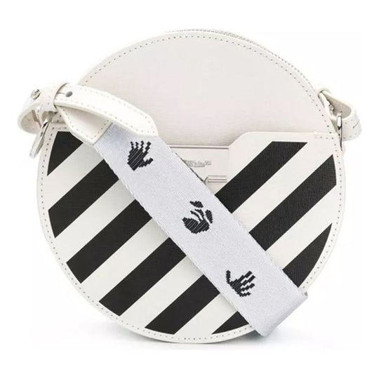 (WMNS) Off-White Deceleration Stripe Leather Bag White OWNA110E20LEA0030110