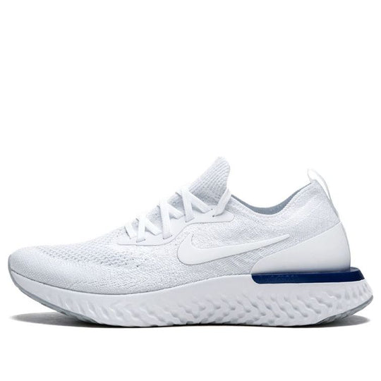 (WMNS) Nike Epic React Flyknit 'White Racer Blue' AQ0070-100