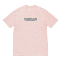 Supreme FW19 Week 7 Inc. Tee Chest Alphabet Short Sleeve Unisex Pink SUP-FW19-755