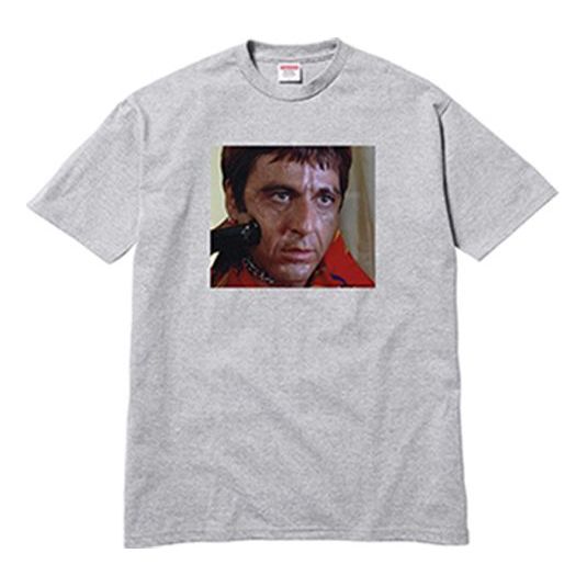 Supreme FW17 Scarface Shower Heather Grey Tee SS18-0218