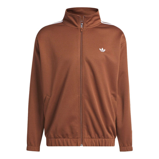 adidas Originals Skateboarding Firebird Track Jacket 'Brown White' IJ0957