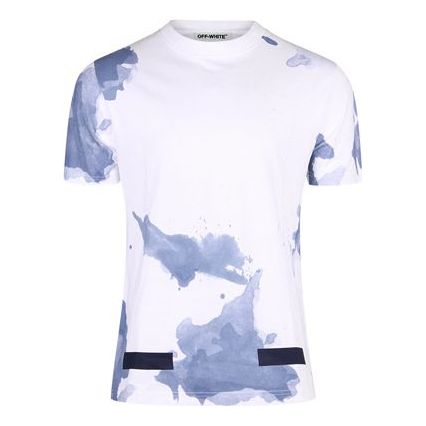 Off-White Splash Ink Short Sleeve White OMAA002F161970239932