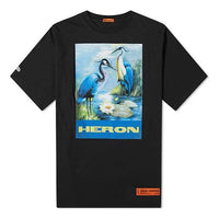 Heron Preston Heron Print Oversized T-Shirt Black/Blue/Multi HMAA001F197600010488