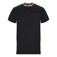 Burberry Detail Collar Short Sleeve Black 8007695-A1189